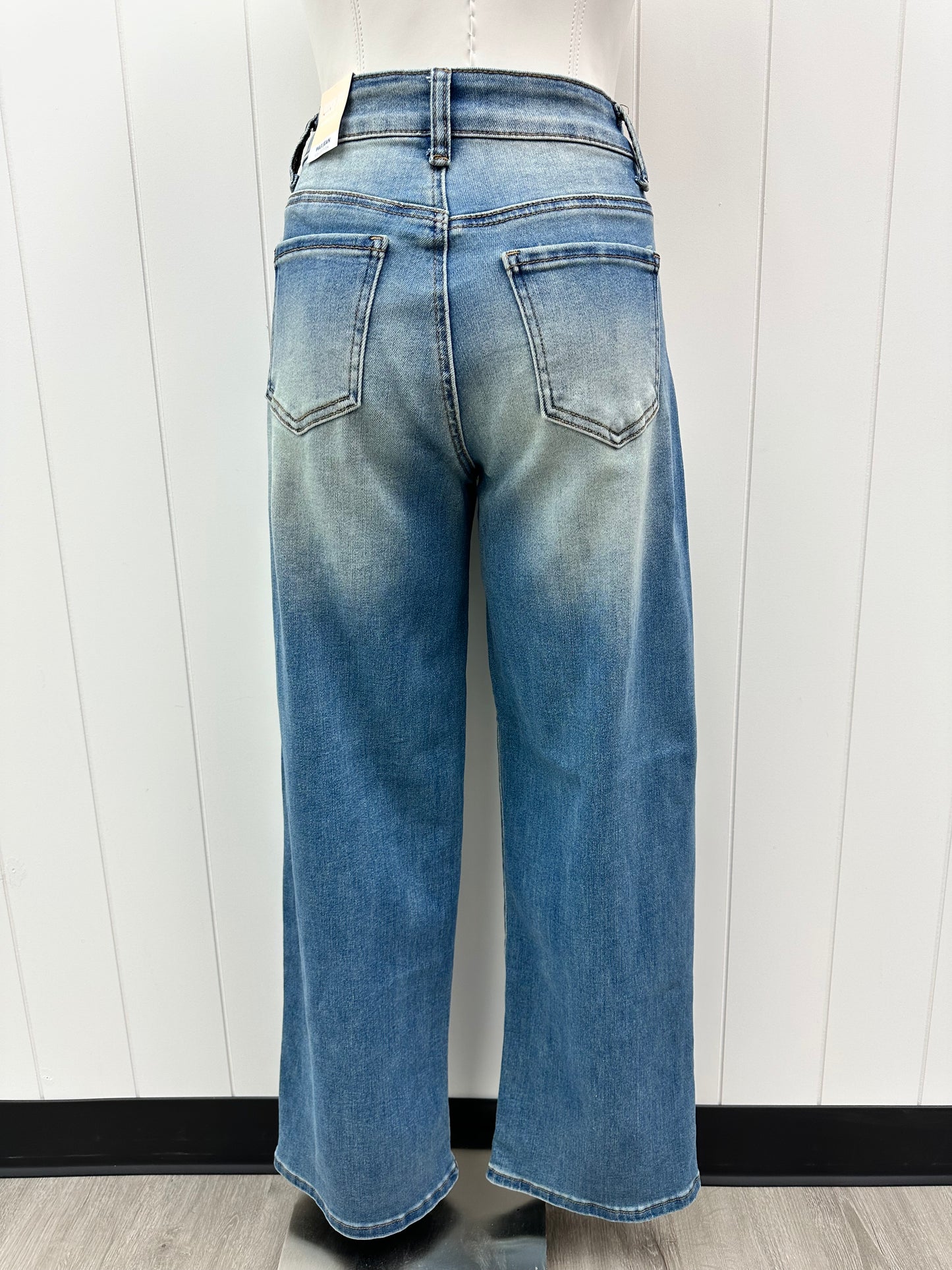 Wide Leg Medium Wash Jeans