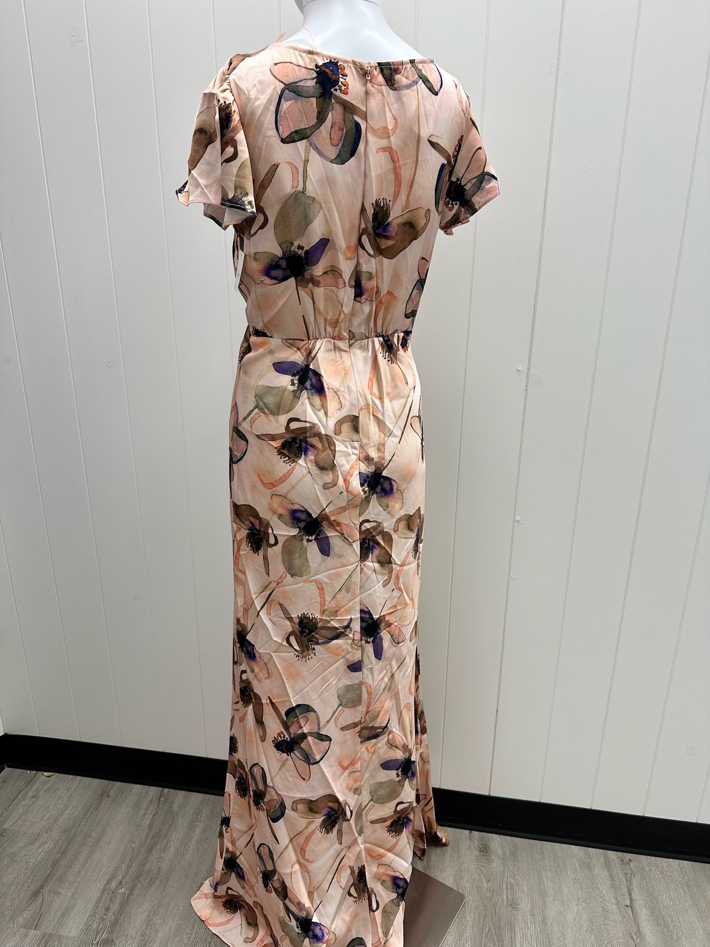Floral Cap Sleeve Floral Dress