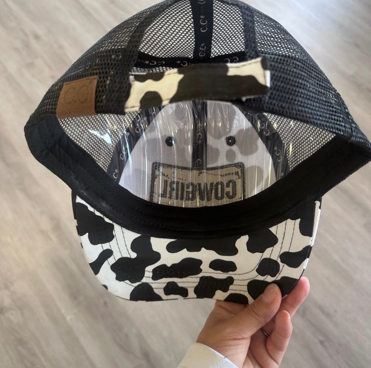 Cow Print Cowgirl Trucker Hat