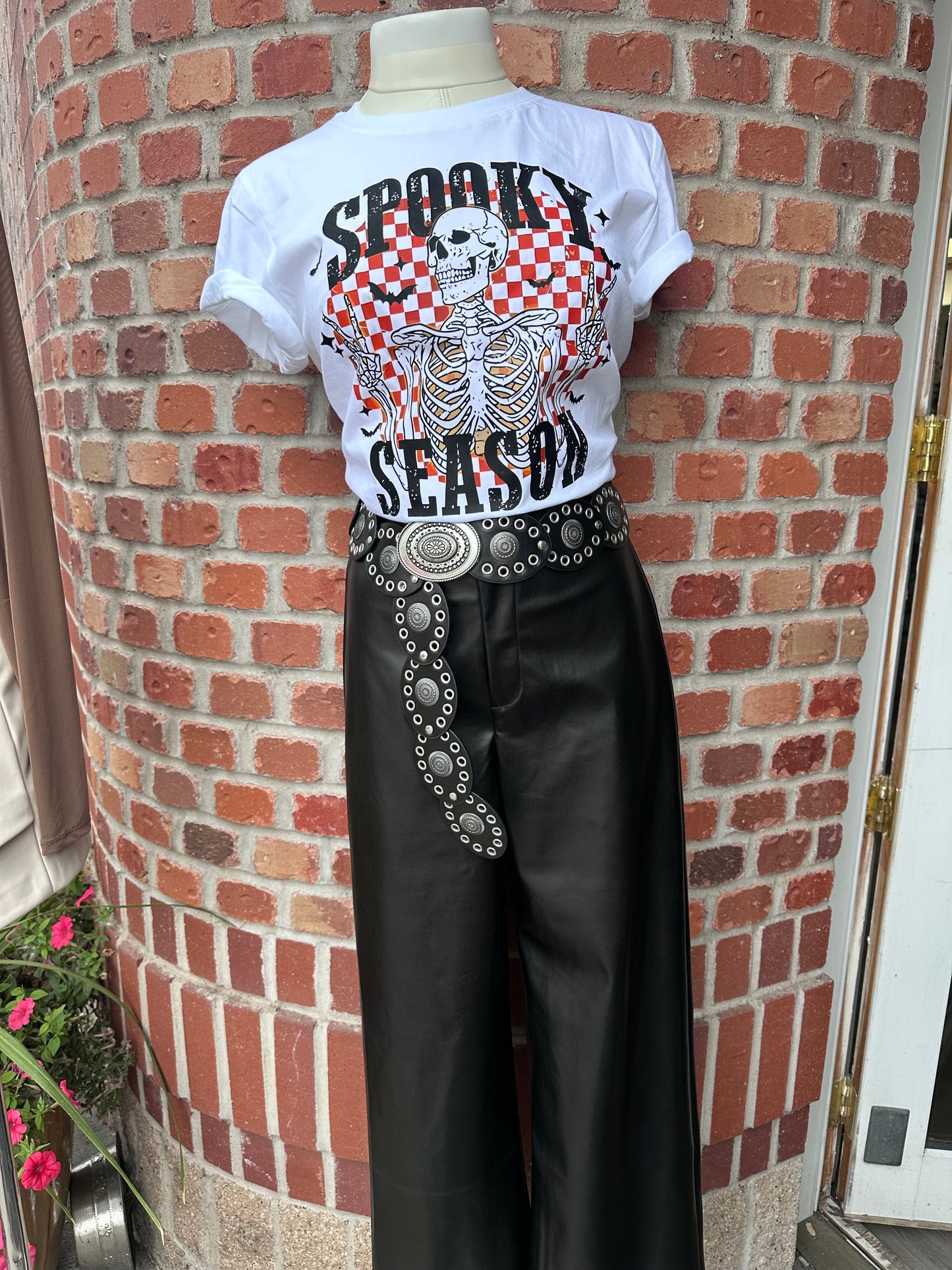 Spooky Season White Skeleton Shirt