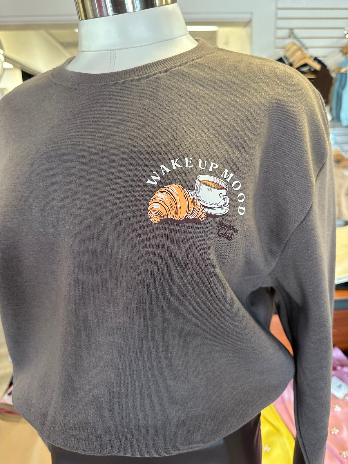Brown Breakfast Club Sweater