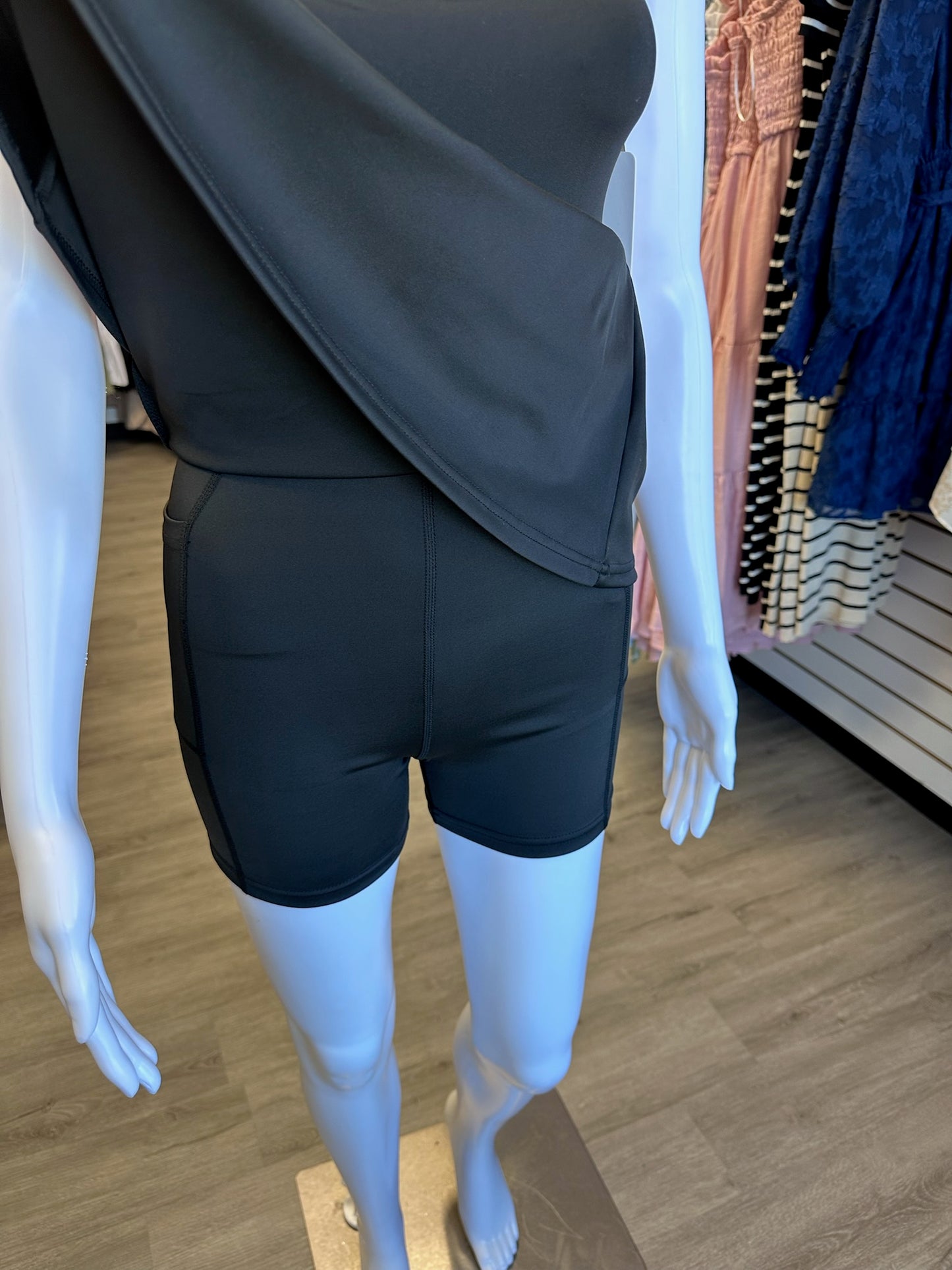 Black Athletic Tennis Dress