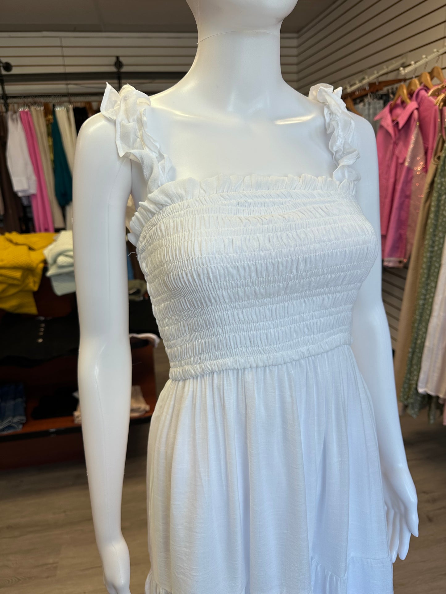 White Summer Casual Dress