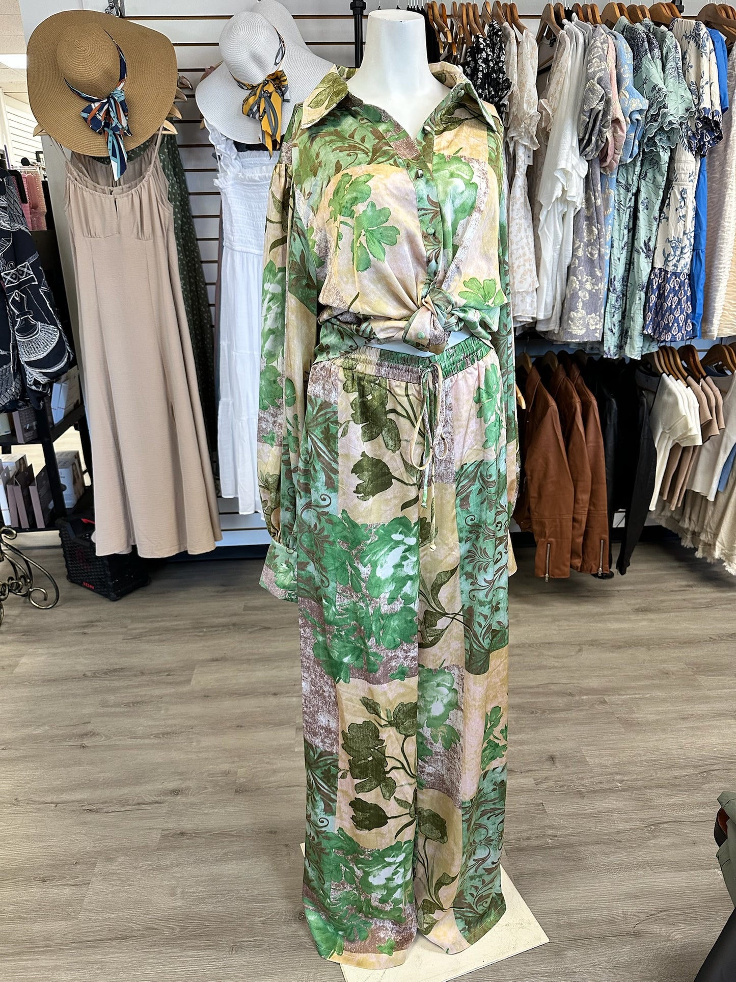 Tropical Satin Vacation Set
