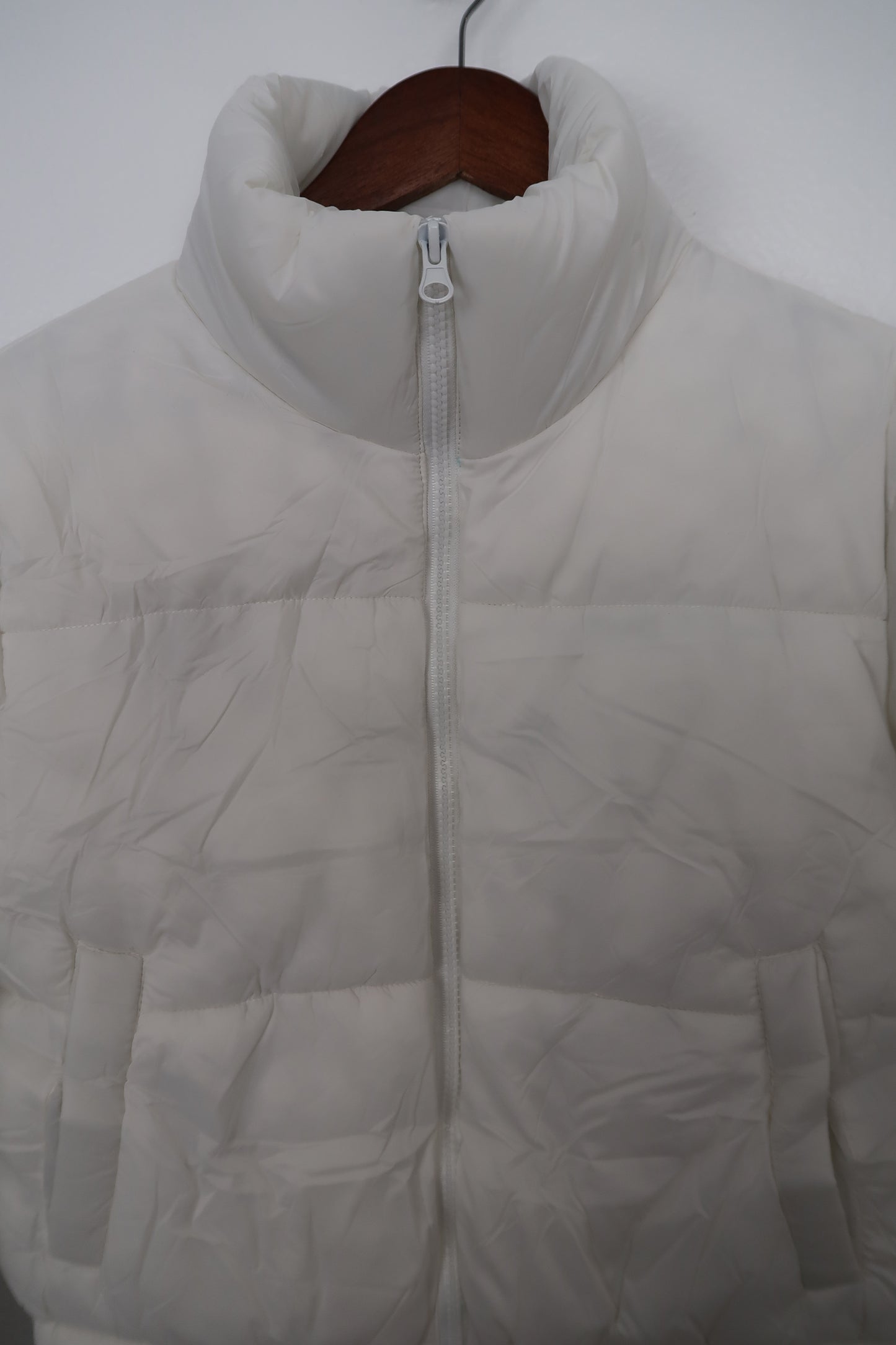 The Snow Queen White High Neck Puffer Jacket