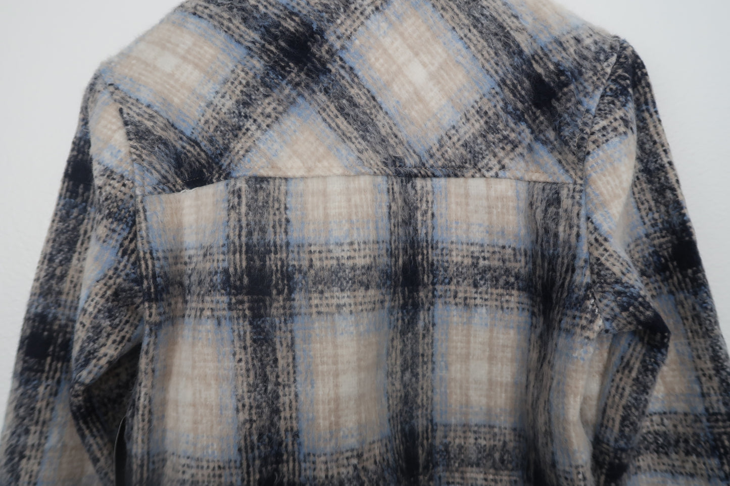 The Blue Plaid Cropped Plaid Jacket