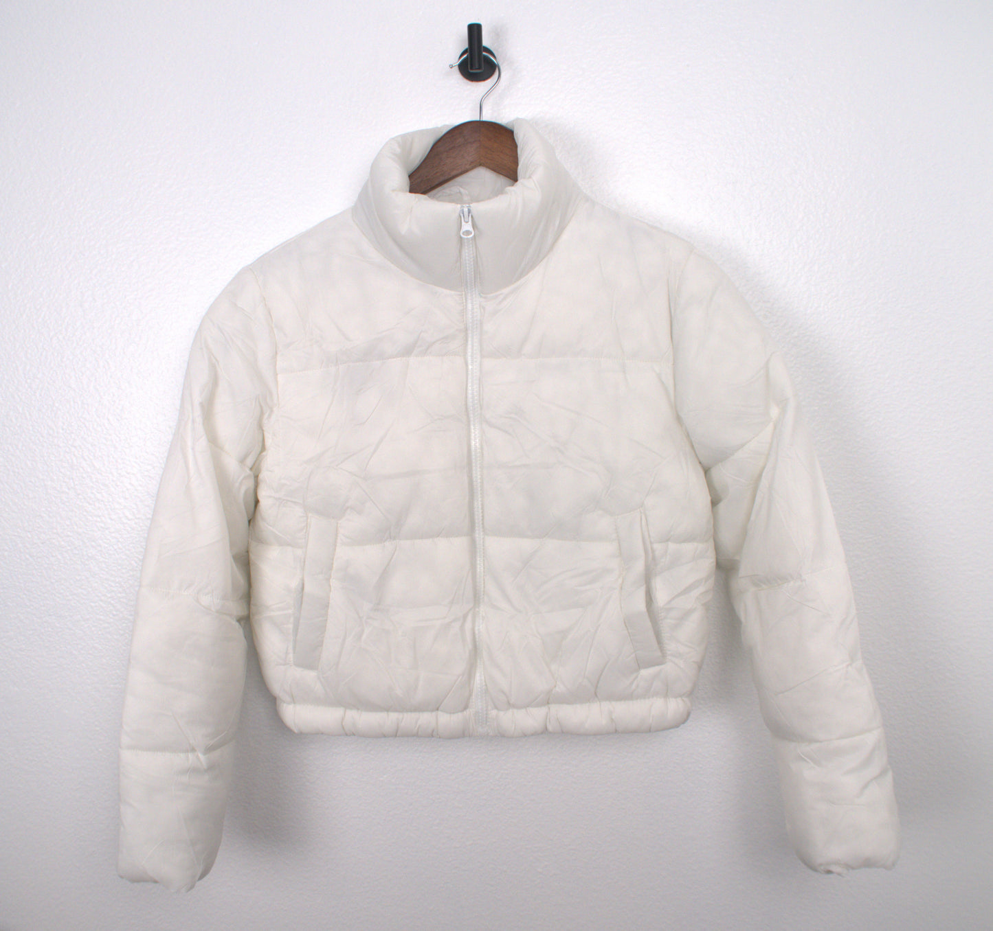 The Snow Queen White High Neck Puffer Jacket