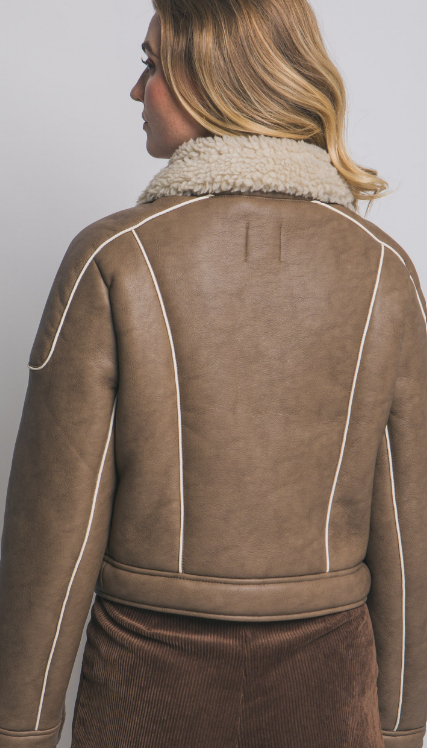 Faux Leather Moto Jacket