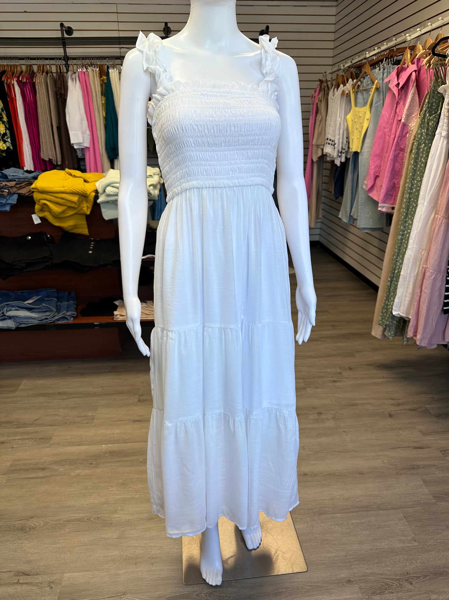 White Summer Casual Dress
