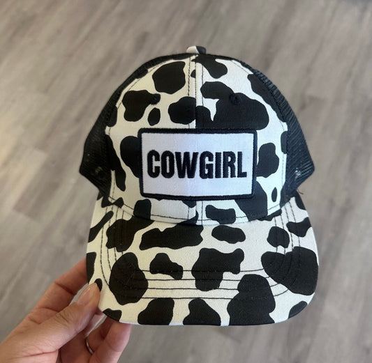 Cow Print Cowgirl Trucker Hat