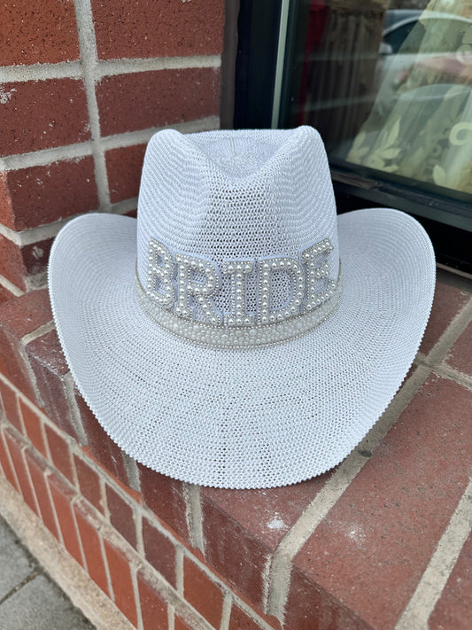 Bride Woven Cowboy Hat