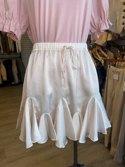 Umgee Light Beige Flowy Skirt