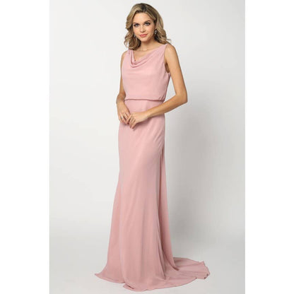 Sleeveless Chiffon Formal Dress