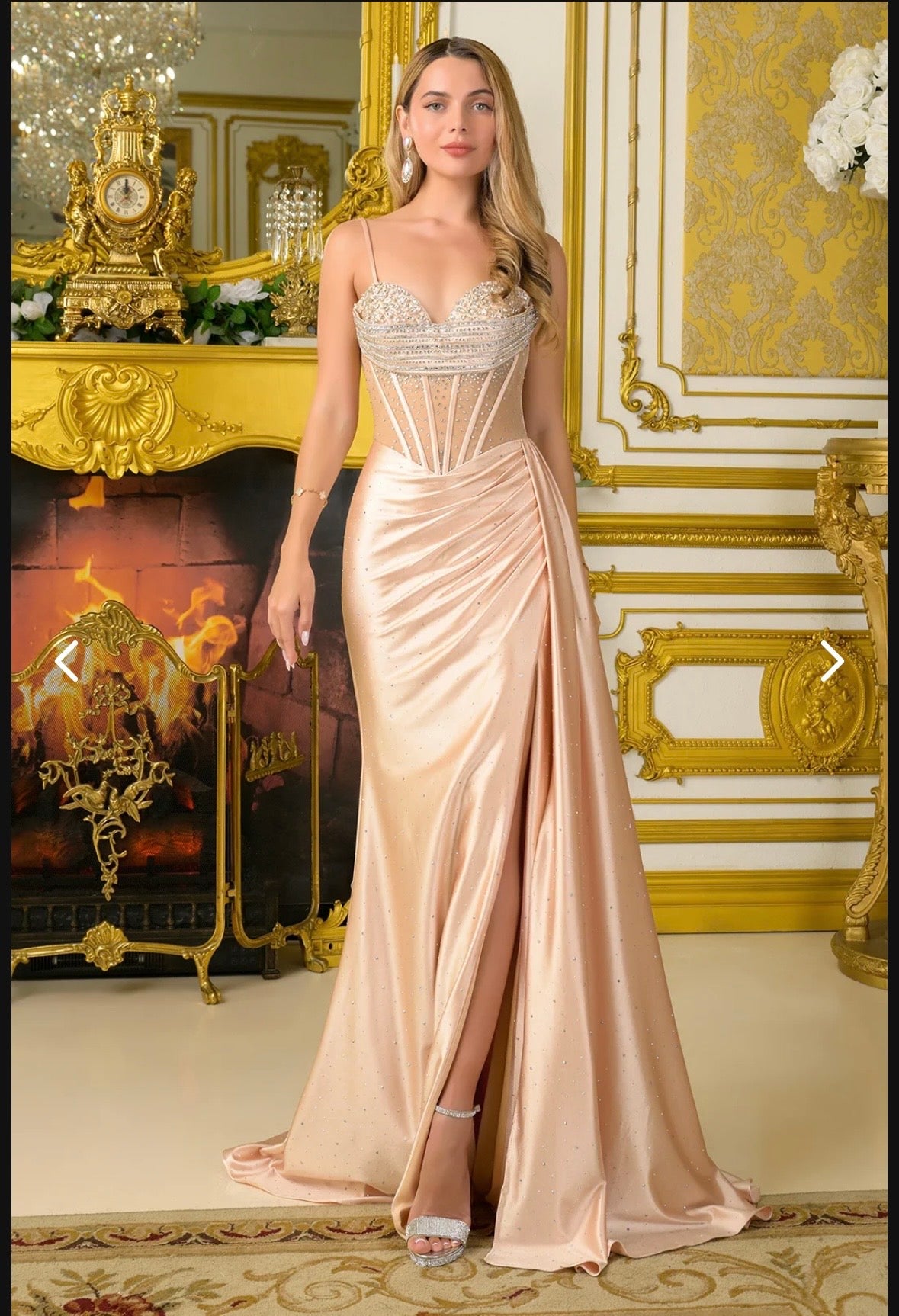 Champagne Corset Gown