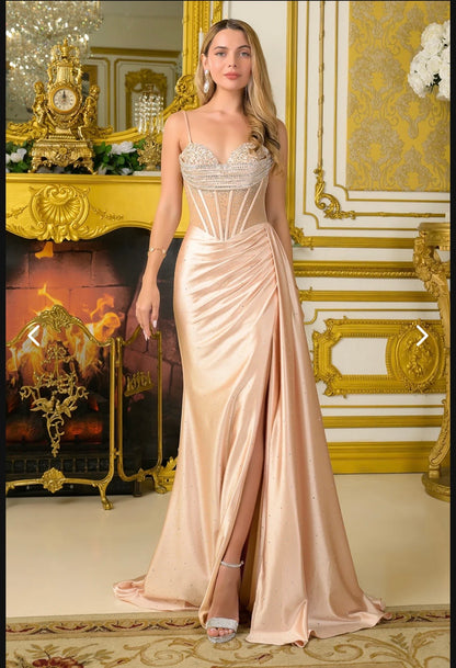Champagne Corset Gown