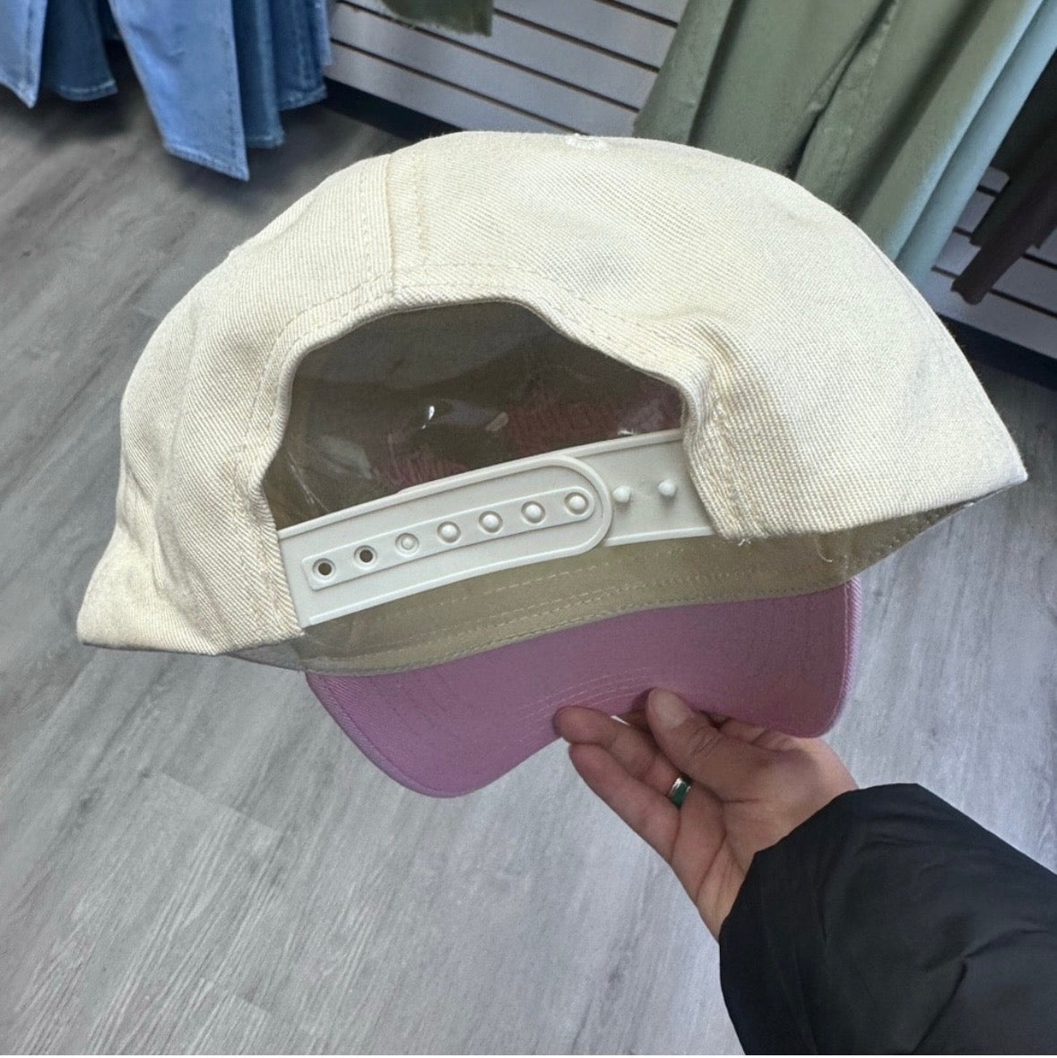 Pink Embroidered Literally Just a Girl Trucker Hat