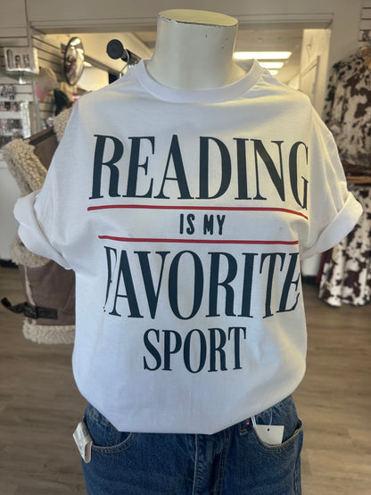 Reading is my Favorite Sport T Shirt