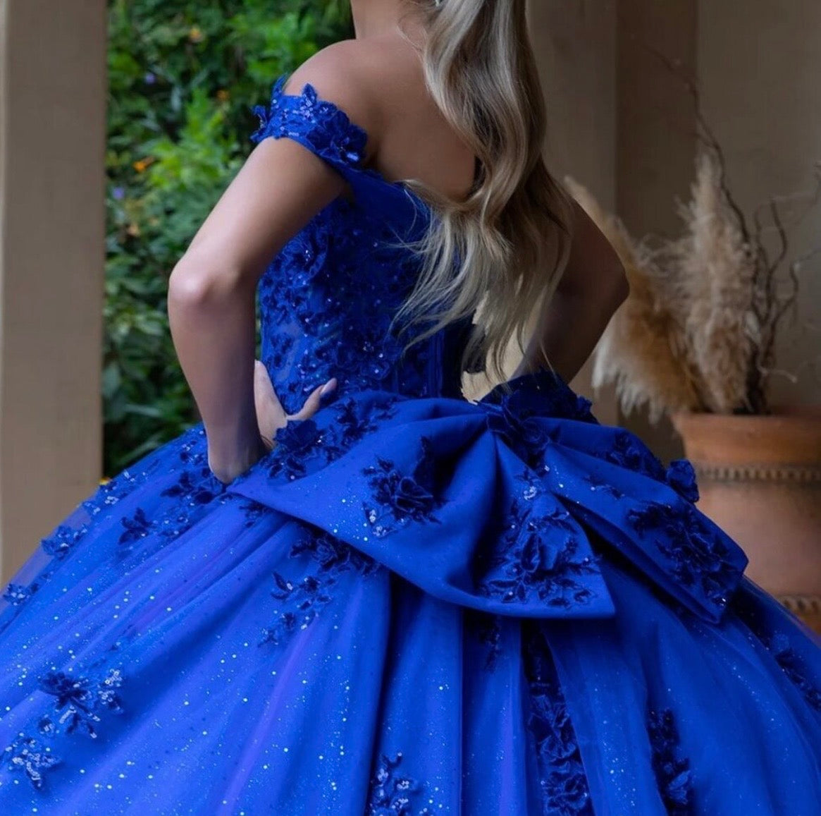 Royal Blue Corset Quinceañera Dress