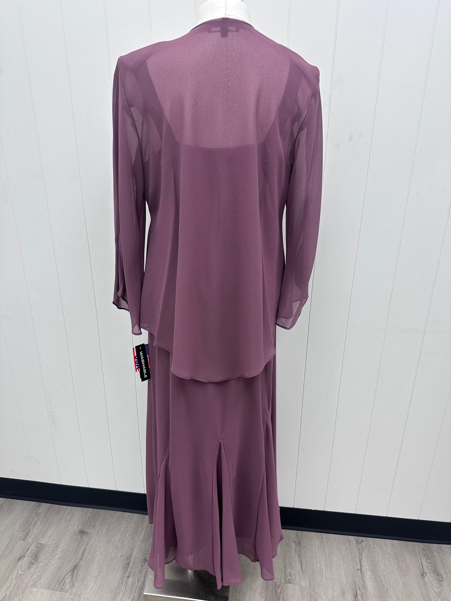 Dusty Plum Embellished Dress with Jacket