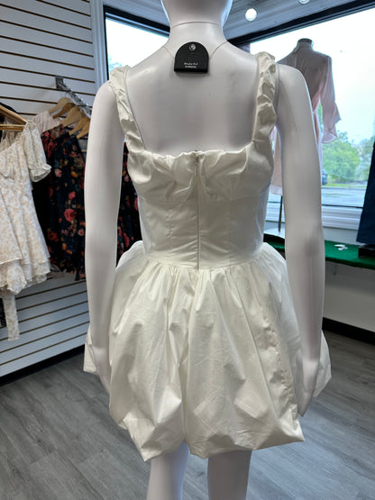 White Mini Bubble Dress