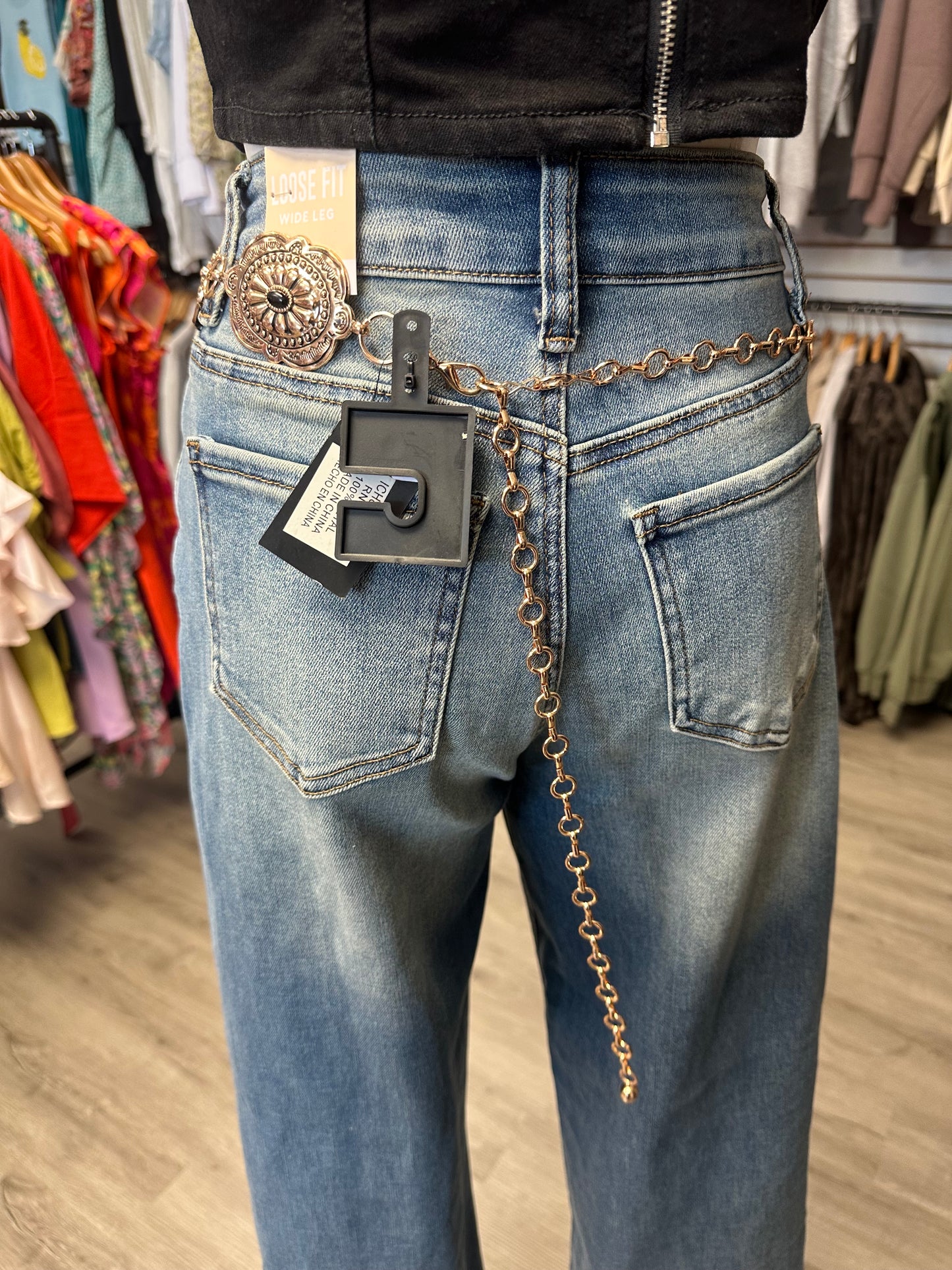 Gold & Black Western Belt