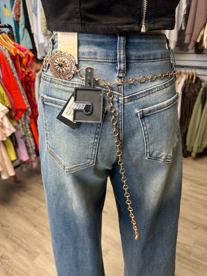Gold & Black Western Belt