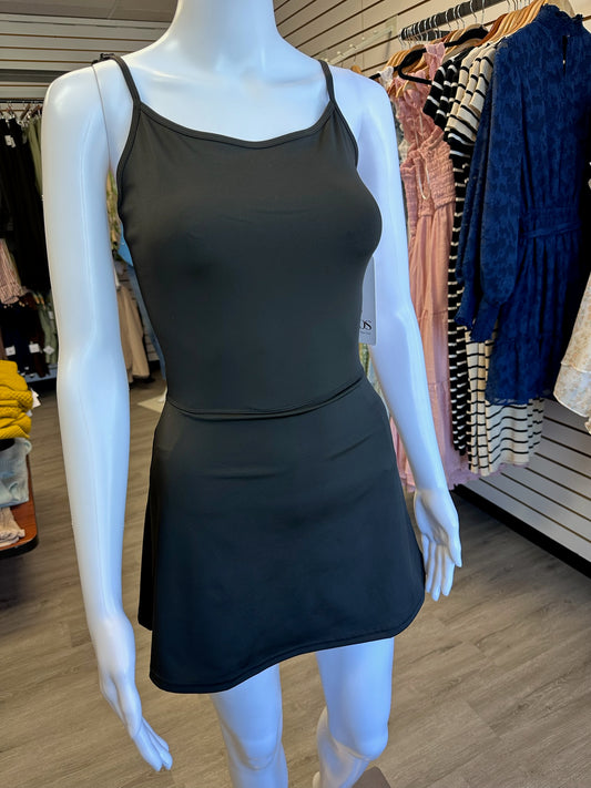 Black Athletic Tennis Dress