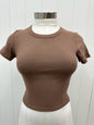 Ribbed Cropped Baby Tee