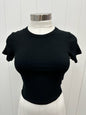 Ribbed Cropped Baby Tee