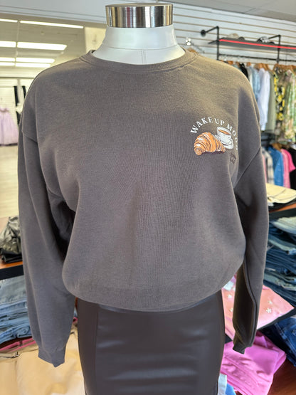 Brown Breakfast Club Sweater