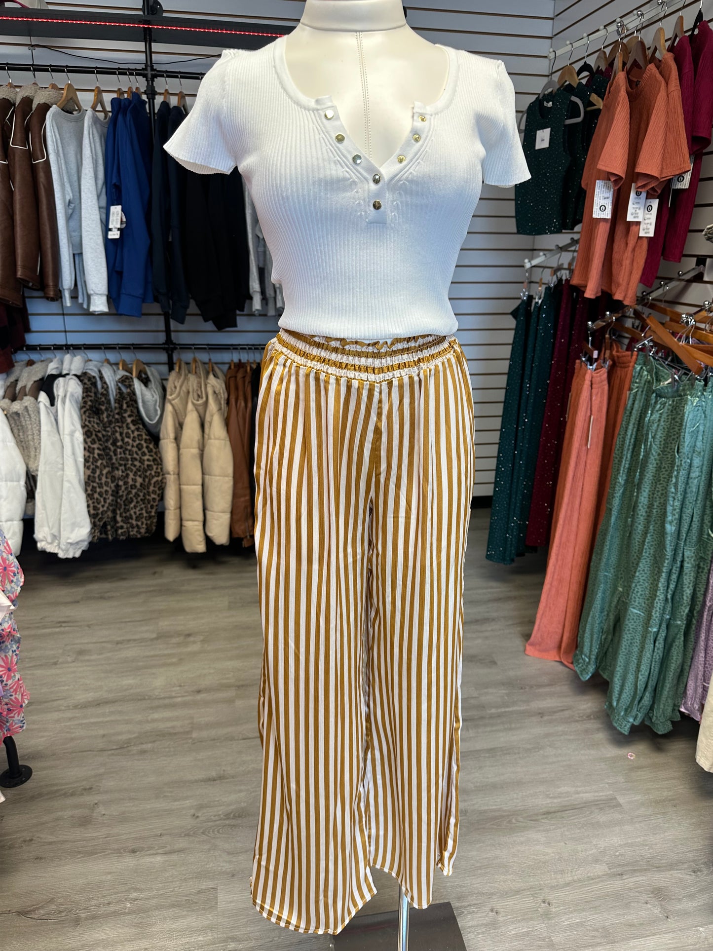 Striped Loose Pants