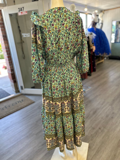 Light Blue Boho Peasant Dress