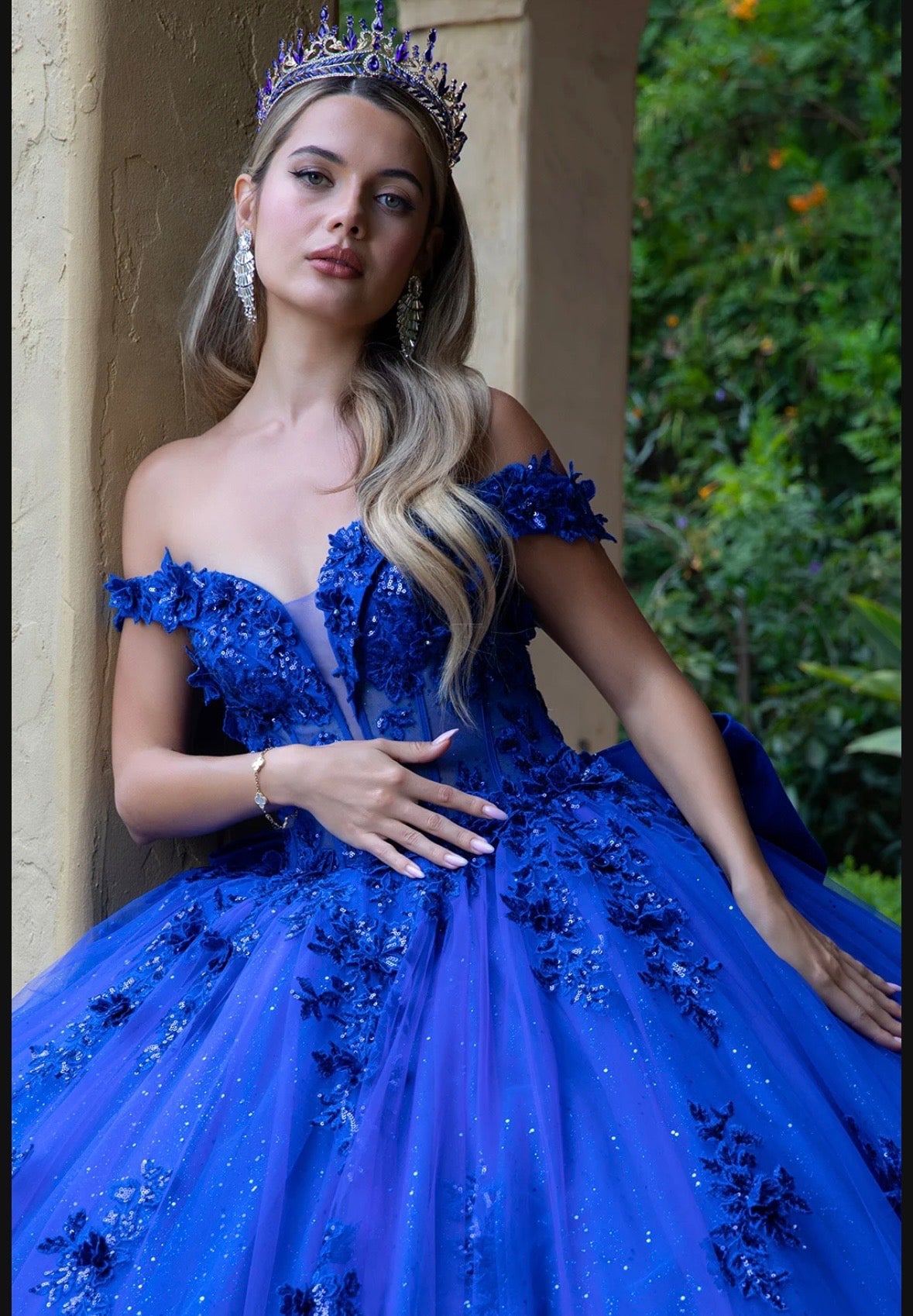 Royal Blue Corset Quinceañera Dress