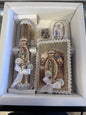 Gold Communion Virgin Mary Candle Set