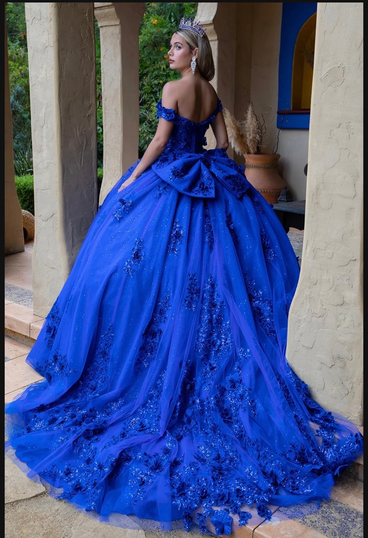 Royal Blue Corset Quinceañera Dress