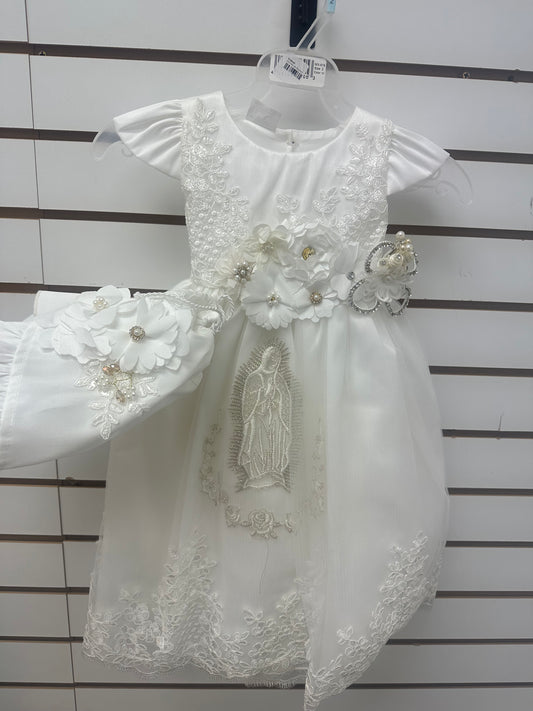 Vestido de Niña- Bautizo con Virgen