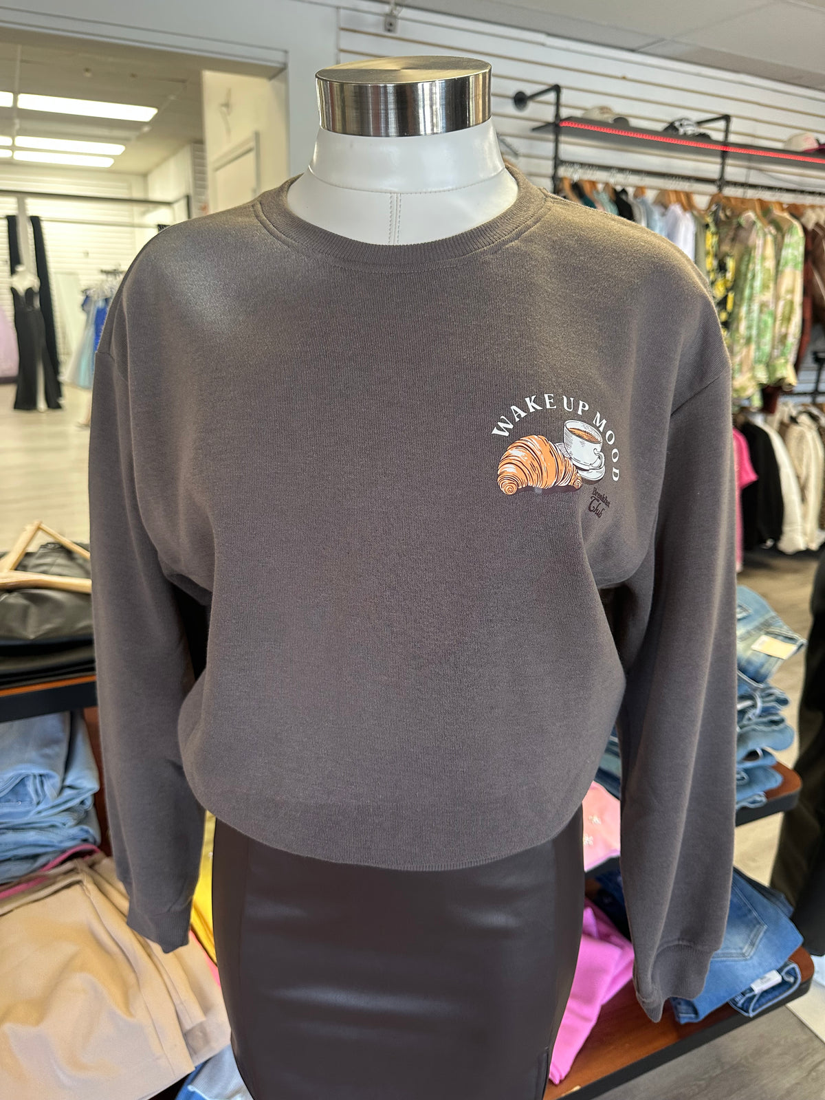 Brown Breakfast Club Sweater