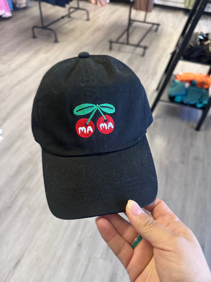 Mama Cherry Embroidered Baseball Cap