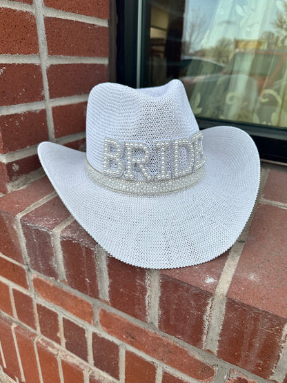 Bride Woven Cowboy Hat