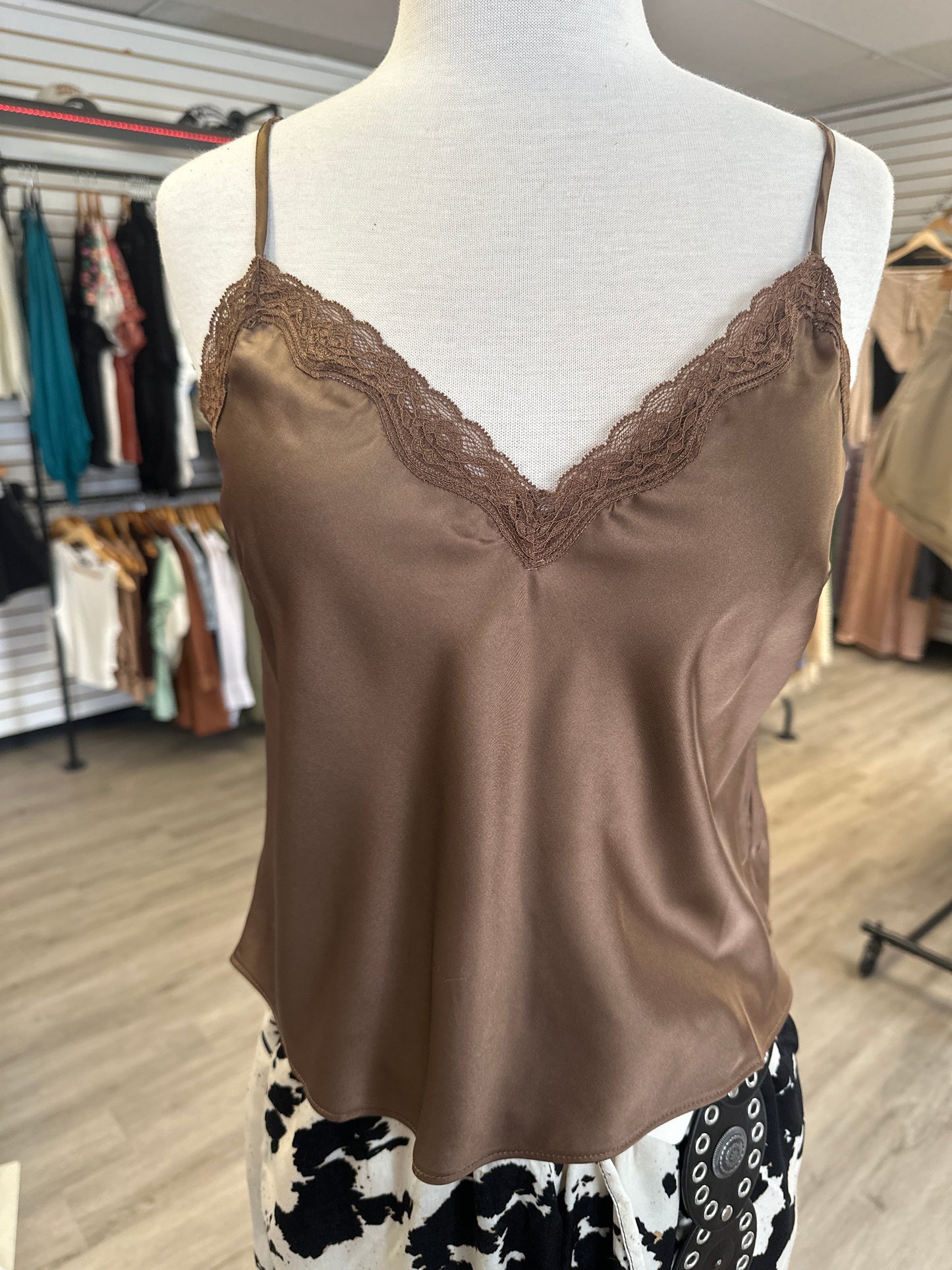 Lace Satin Camisole