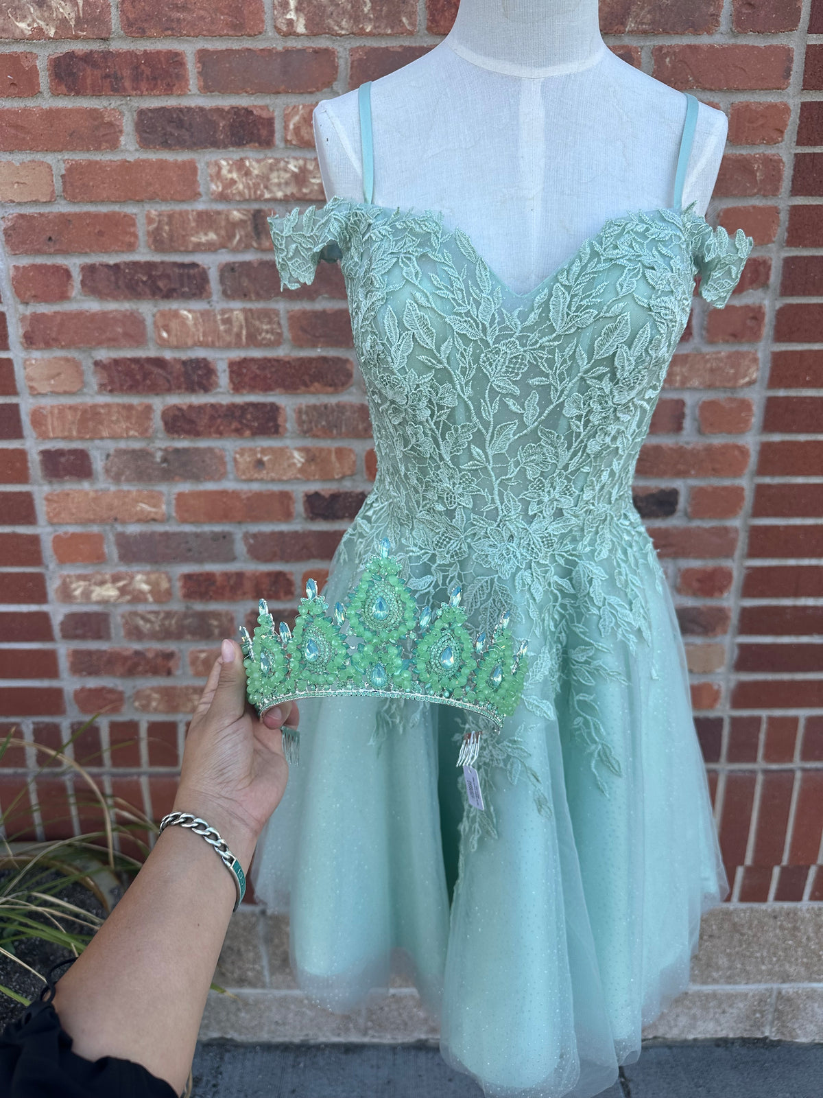 Sage Green Party Dress