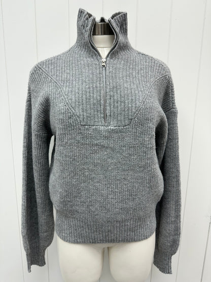The Preppy Quarter Zip Gray Sweater