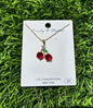 Gold Cherry Necklace