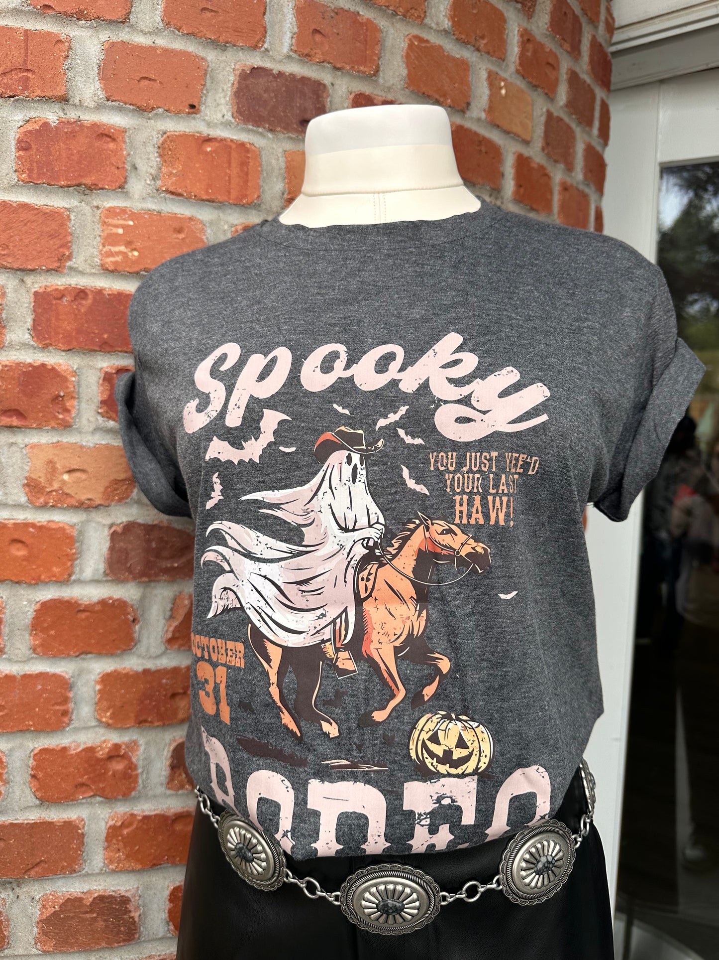 Spooky Rodeo Gray T Shirt