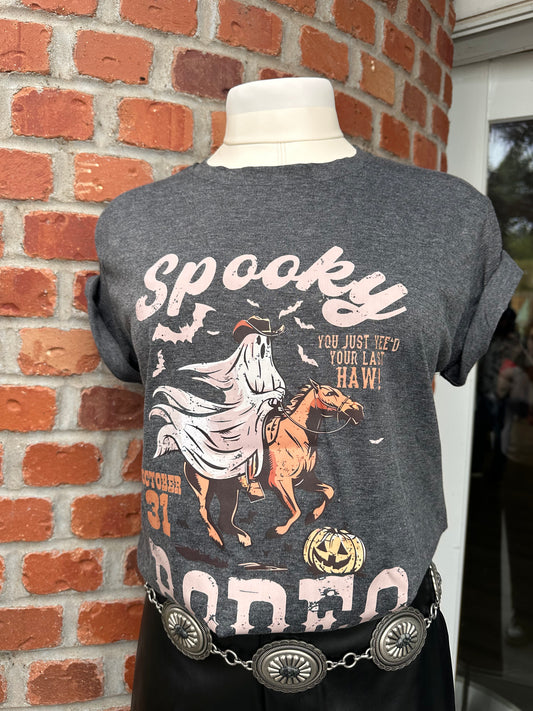Spooky Rodeo Gray T Shirt