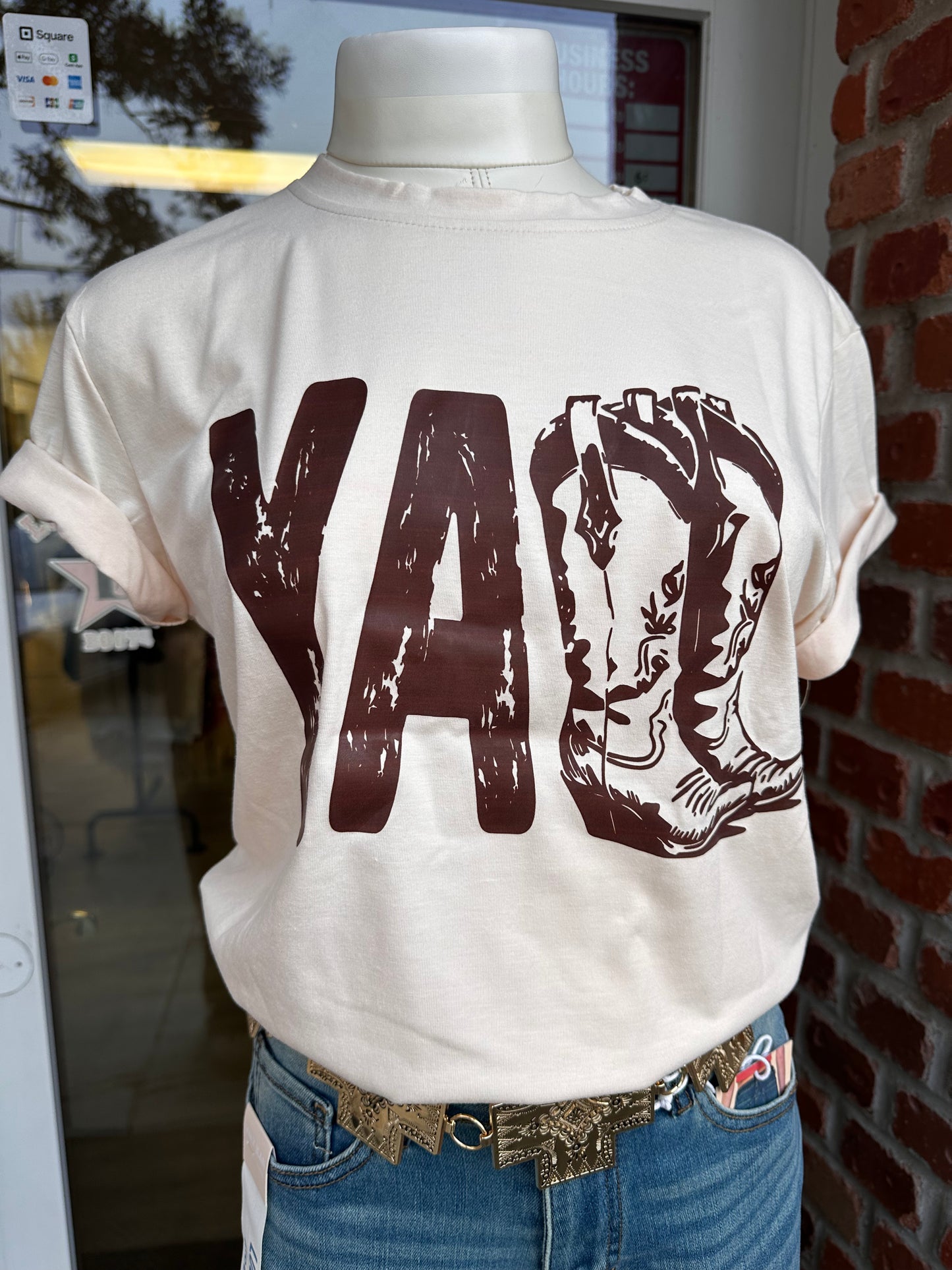 Y’all Western Boots T Shirt