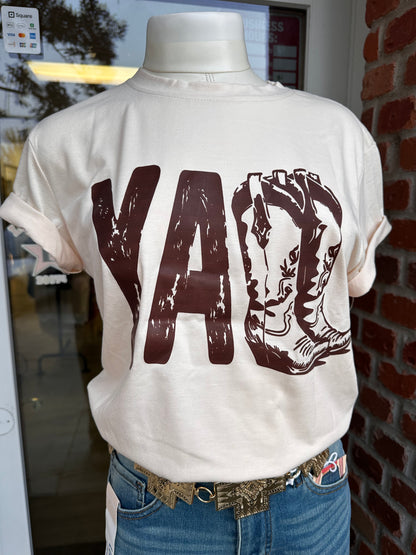 Y’all Western Boots T Shirt