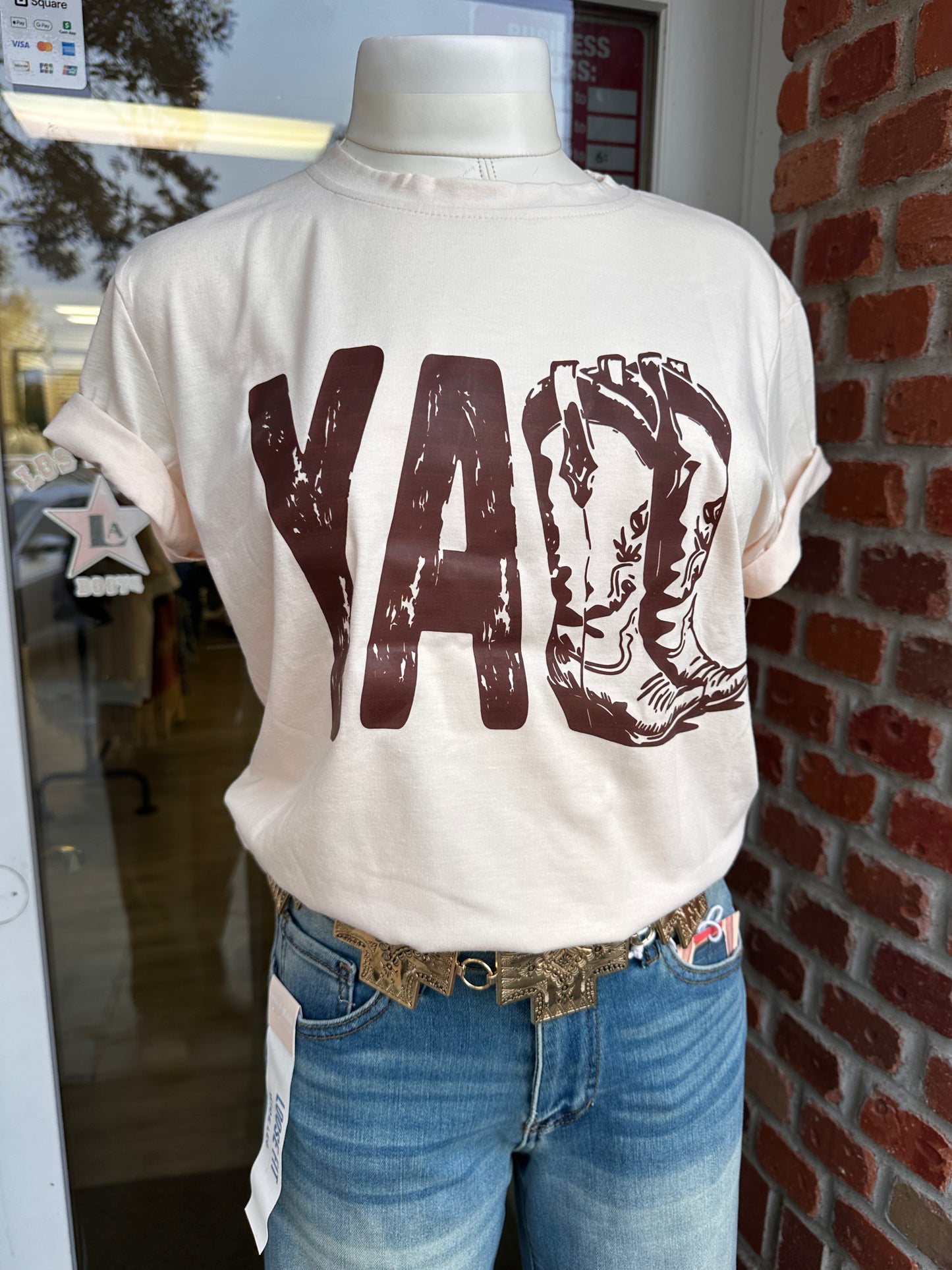 Y’all Western Boots T Shirt