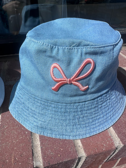 Girly Bow Bucket Hat