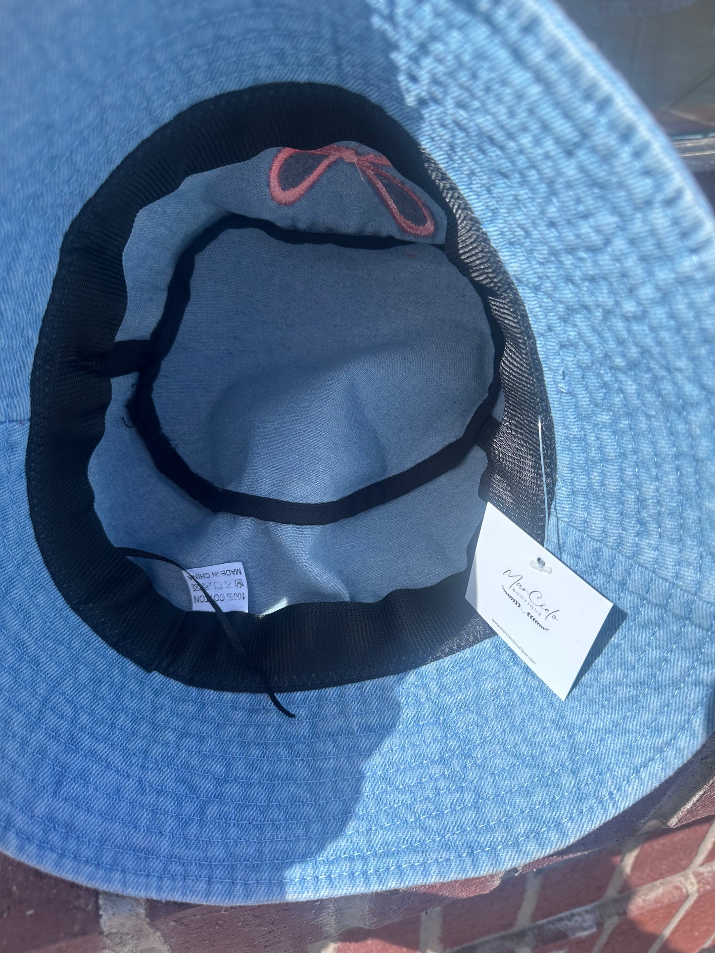 Girly Bow Bucket Hat